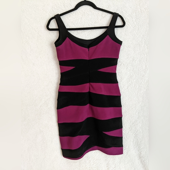Jessica Fuchsia/Black Colour Block Dress, size 6 - Picture 5 of 7
